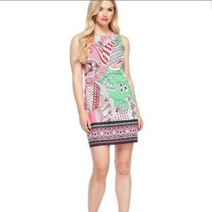 EUC Beautiful sleeveless crew neck MAGGY LONDON dress